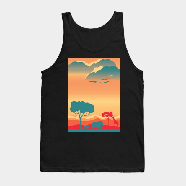 African savanna Tank Top by Nosa rez